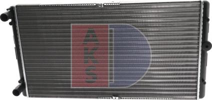 AKS Dasis 041001N - Радіатор, охолодження двигуна avtolavka.club