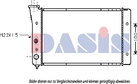 AKS Dasis 041820N - Радіатор, охолодження двигуна avtolavka.club