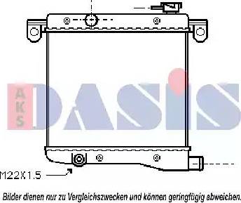 AKS Dasis 080030N - Радіатор, охолодження двигуна avtolavka.club