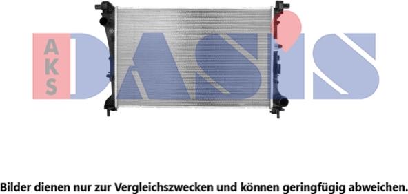 AKS Dasis 080134N - Радіатор, охолодження двигуна avtolavka.club