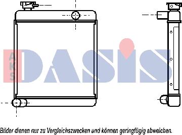 AKS Dasis 020018N - Радіатор, охолодження двигуна avtolavka.club