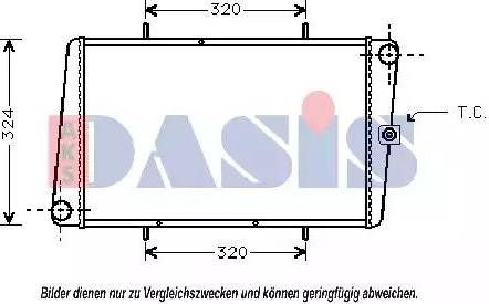 AKS Dasis 020210N - Радіатор, охолодження двигуна avtolavka.club