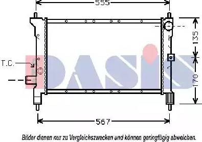 AKS Dasis 020280N - Радіатор, охолодження двигуна avtolavka.club