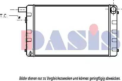 AKS Dasis 190090N - Радіатор, охолодження двигуна avtolavka.club