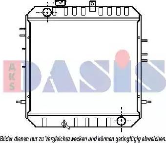 AKS Dasis 140028N - Радіатор, охолодження двигуна avtolavka.club