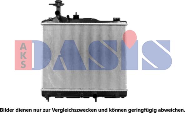 AKS Dasis 140108N - Радіатор, охолодження двигуна avtolavka.club