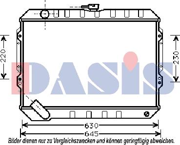 AKS Dasis 140370N - Радіатор, охолодження двигуна avtolavka.club