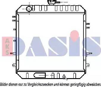 AKS Dasis 141140N - Радіатор, охолодження двигуна avtolavka.club