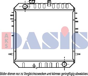 AKS Dasis 141150N - Радіатор, охолодження двигуна avtolavka.club