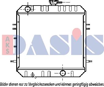 AKS Dasis 141130N - Радіатор, охолодження двигуна avtolavka.club
