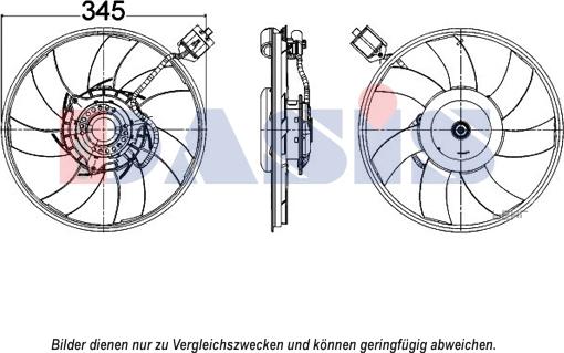AKS Dasis 158104N - Вентилятор, охолодження двигуна avtolavka.club