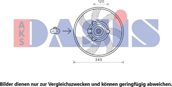AKS Dasis 158132N - Вентилятор, охолодження двигуна avtolavka.club