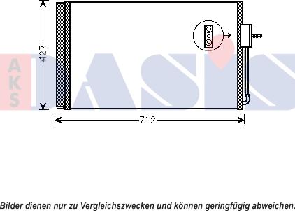 AKS Dasis 152047N - Конденсатор, кондиціонер avtolavka.club
