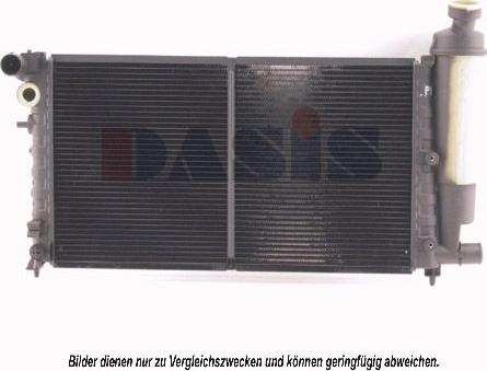 AKS Dasis 160330N - Радіатор, охолодження двигуна avtolavka.club