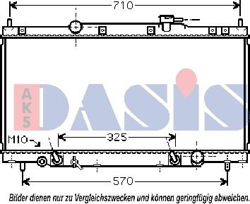 AKS Dasis 100062N - Радіатор, охолодження двигуна avtolavka.club