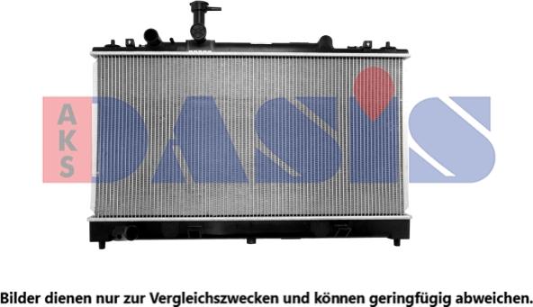 AKS Dasis 110087N - Радіатор, охолодження двигуна avtolavka.club