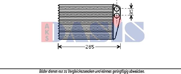 AKS Dasis 189011N - Теплообмінник, опалення салону avtolavka.club