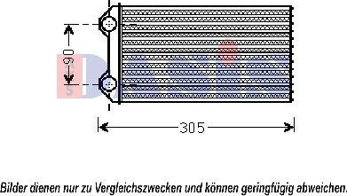 AKS Dasis 189012N - Теплообмінник, опалення салону avtolavka.club