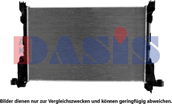 AKS Dasis 180109N - Радіатор, охолодження двигуна avtolavka.club