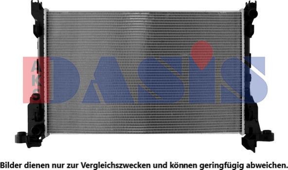AKS Dasis 180107N - Радіатор, охолодження двигуна avtolavka.club