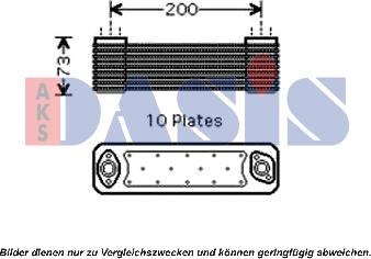 AKS Dasis 136280N - Масляний радіатор, рухове масло avtolavka.club