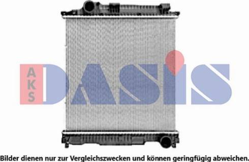 AKS Dasis 130033S - Радіатор, охолодження двигуна avtolavka.club