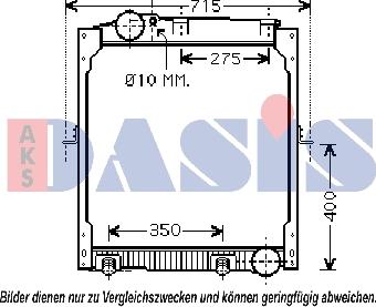 AKS Dasis 132300N - Радіатор, охолодження двигуна avtolavka.club