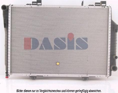 AKS Dasis 121150N - Радіатор, охолодження двигуна avtolavka.club