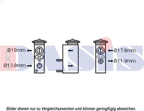 AKS Dasis 840207N - Розширювальний клапан, кондиціонер avtolavka.club