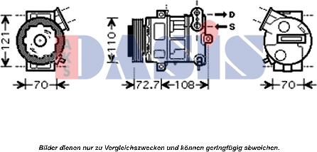 AKS Dasis 851555N - Компресор, кондиціонер avtolavka.club