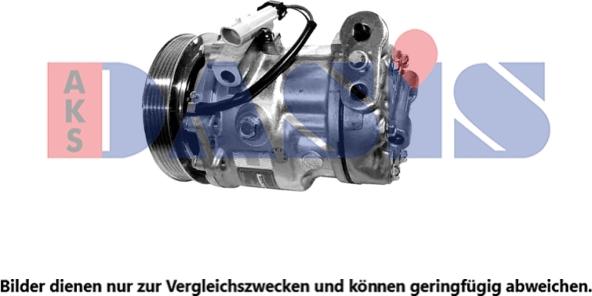 AKS Dasis 851862N - Компресор, кондиціонер avtolavka.club
