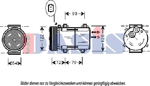 AKS Dasis 851378N - Компресор, кондиціонер avtolavka.club