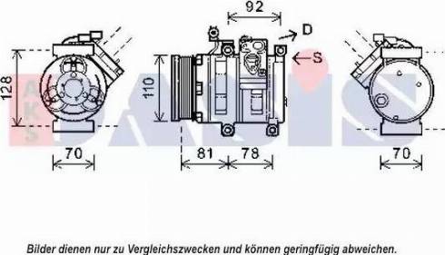 AKS Dasis 852553N - Компресор, кондиціонер avtolavka.club