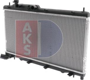 AKS Dasis 350046N - Радіатор, охолодження двигуна avtolavka.club