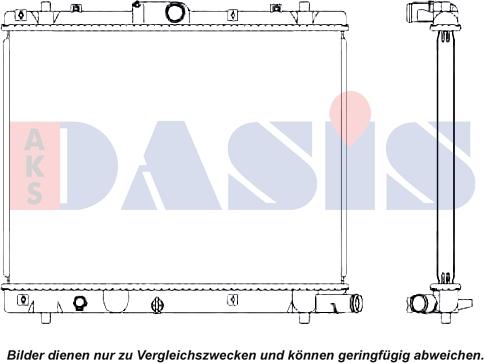 AKS Dasis 320059N - Радіатор, охолодження двигуна avtolavka.club