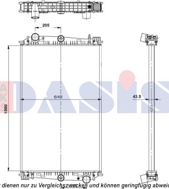 AKS Dasis 290016S - Радіатор, охолодження двигуна avtolavka.club