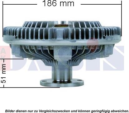 AKS Dasis 268044N - Зчеплення, вентилятор радіатора avtolavka.club