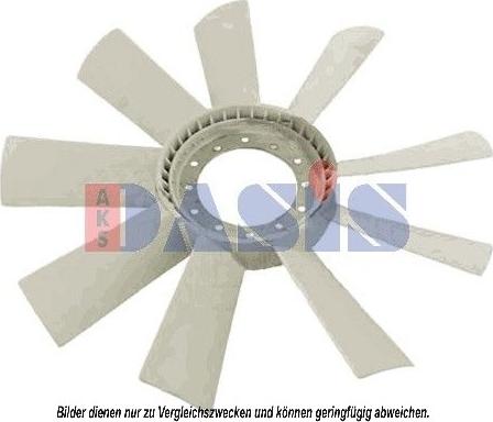 AKS Dasis 268004N - Крильчатка вентилятора, охолодження двигуна avtolavka.club