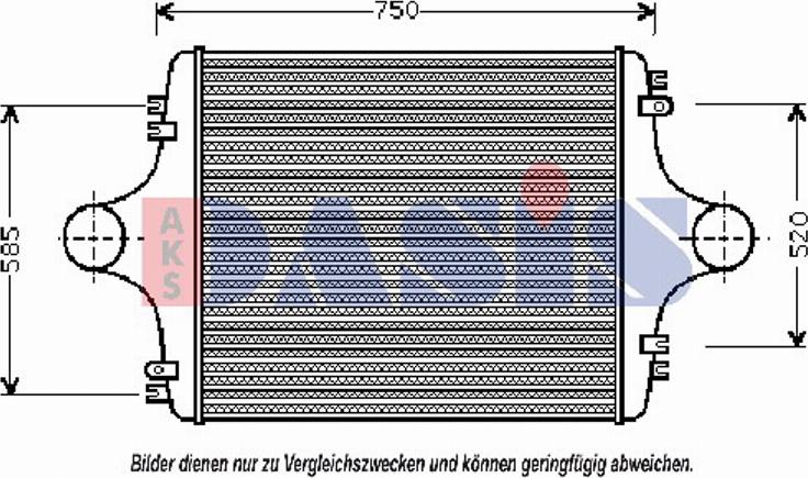 AKS Dasis 267280T - Интеркулер avtolavka.club