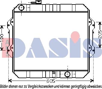 AKS Dasis 210167N - Радіатор, охолодження двигуна avtolavka.club