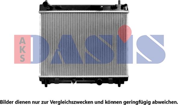 AKS Dasis 210185N - Радіатор, охолодження двигуна avtolavka.club