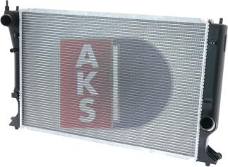 AKS Dasis 210187N - Радіатор, охолодження двигуна avtolavka.club