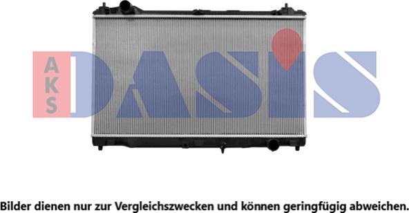 AKS Dasis 210287N - Радіатор, охолодження двигуна avtolavka.club
