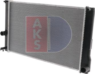 AKS Dasis 210238N - Радіатор, охолодження двигуна avtolavka.club