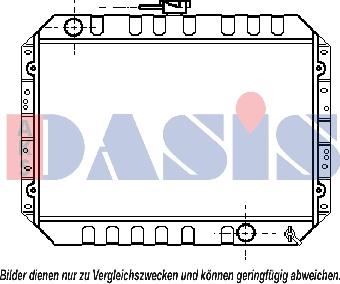 AKS Dasis 230130N - Радіатор, охолодження двигуна avtolavka.club