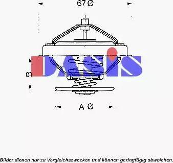 AKS Dasis 750953N - Термостат, охолоджуюча рідина avtolavka.club