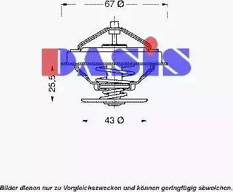 AKS Dasis 750411N - Термостат, охолоджуюча рідина avtolavka.club