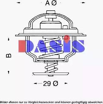 AKS Dasis 750088N - Термостат, охолоджуюча рідина avtolavka.club