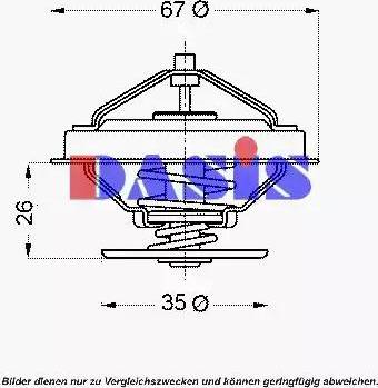 AKS Dasis 751931N - Термостат, охолоджуюча рідина avtolavka.club