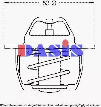 AKS Dasis 751850N - Термостат, охолоджуюча рідина avtolavka.club